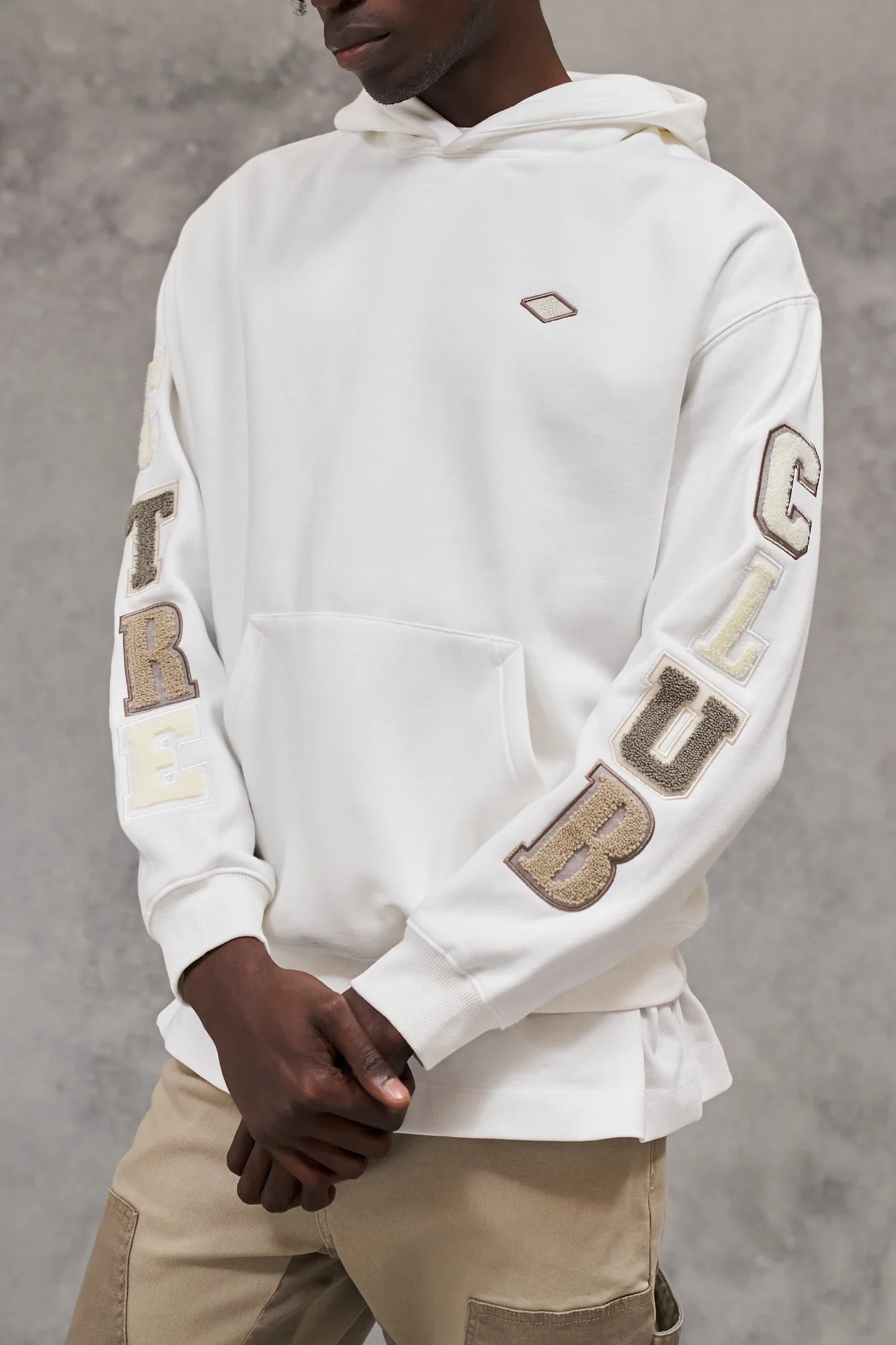 Couture Club - Multibadge Chenille Hoodie | Off White