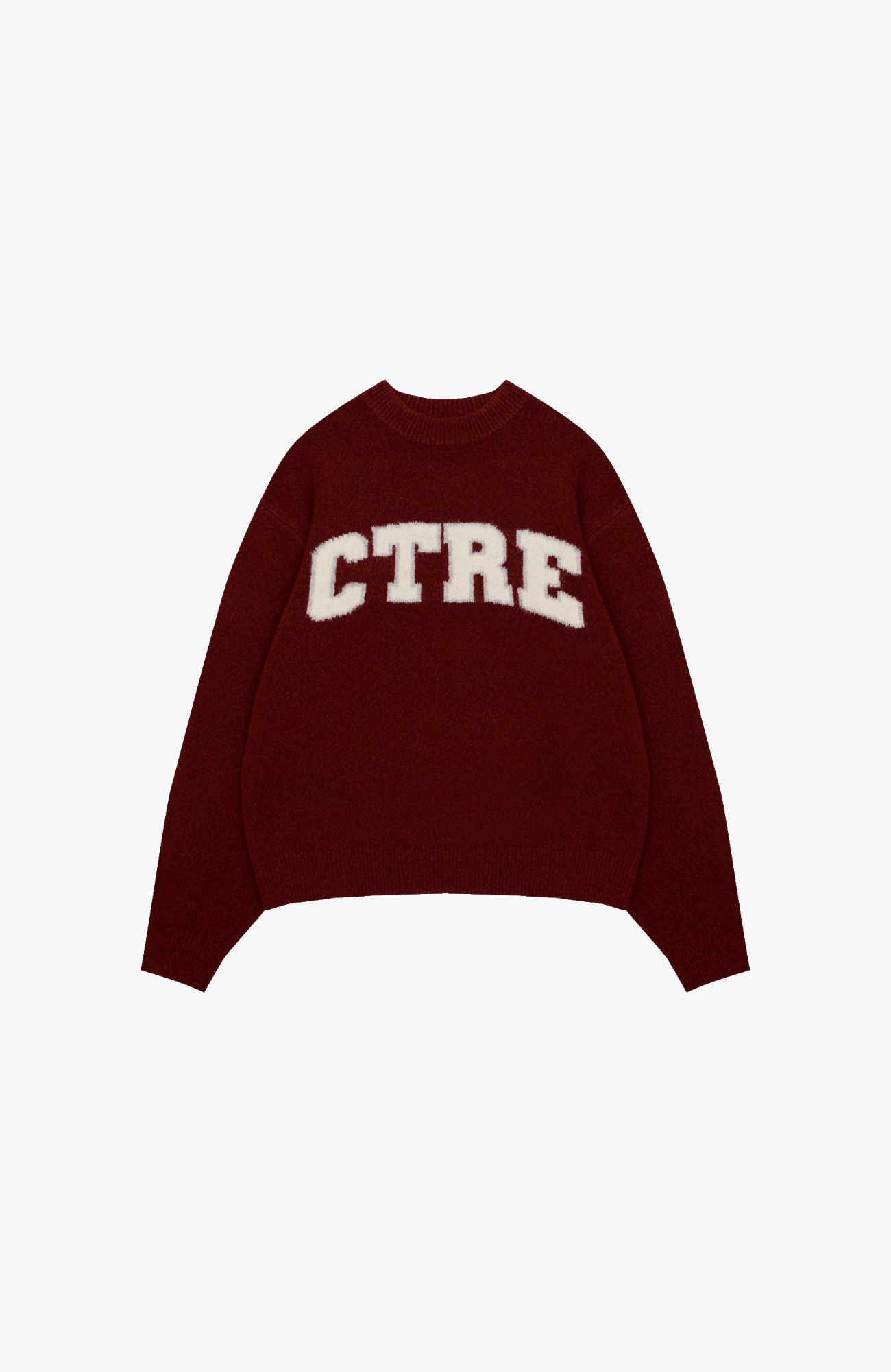 Couture Club - CTRE Knitted Sweatshirt | Burgundy