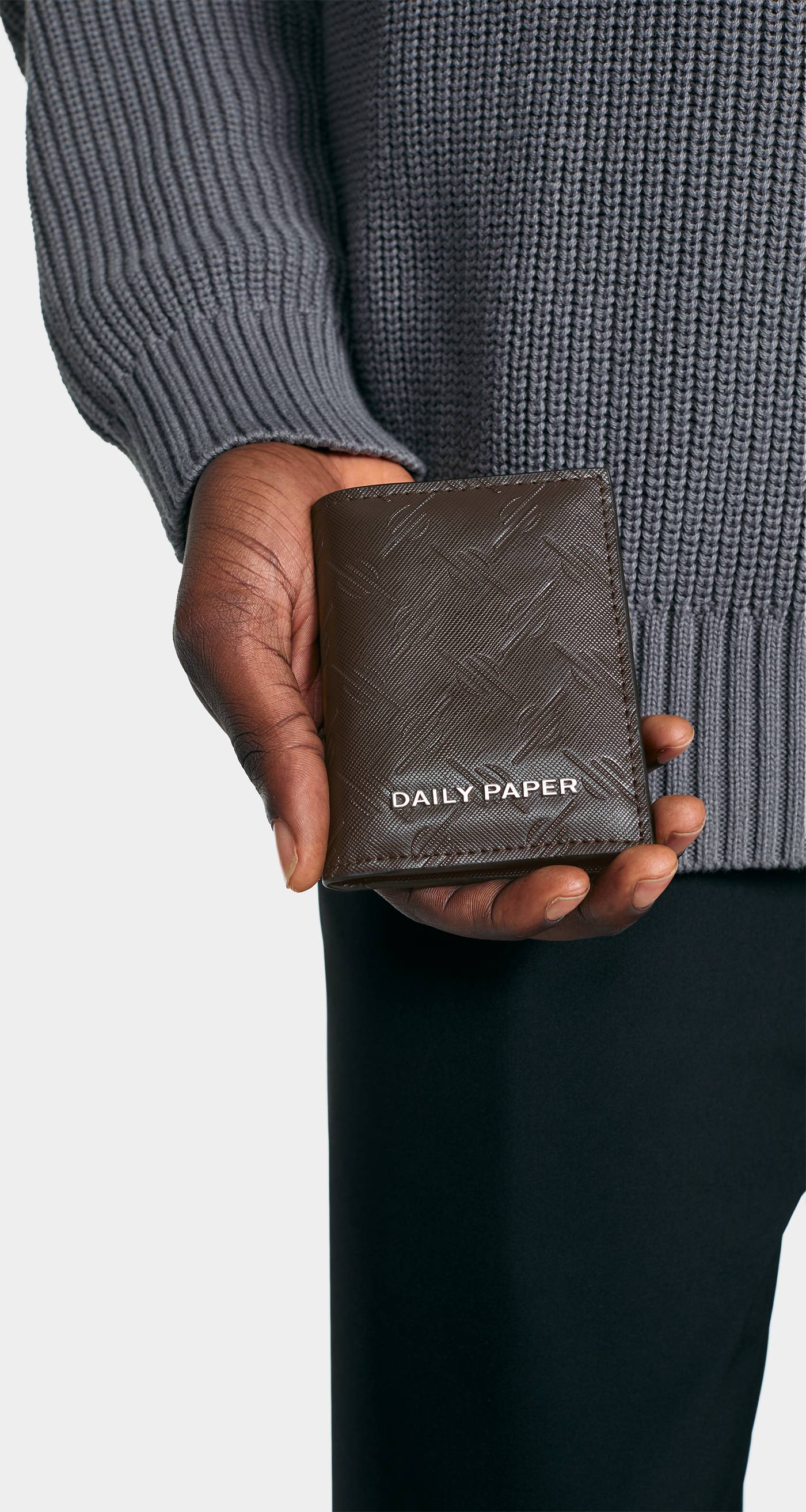 Daily Paper - Kidis Monogram Wallet | Dark Brown