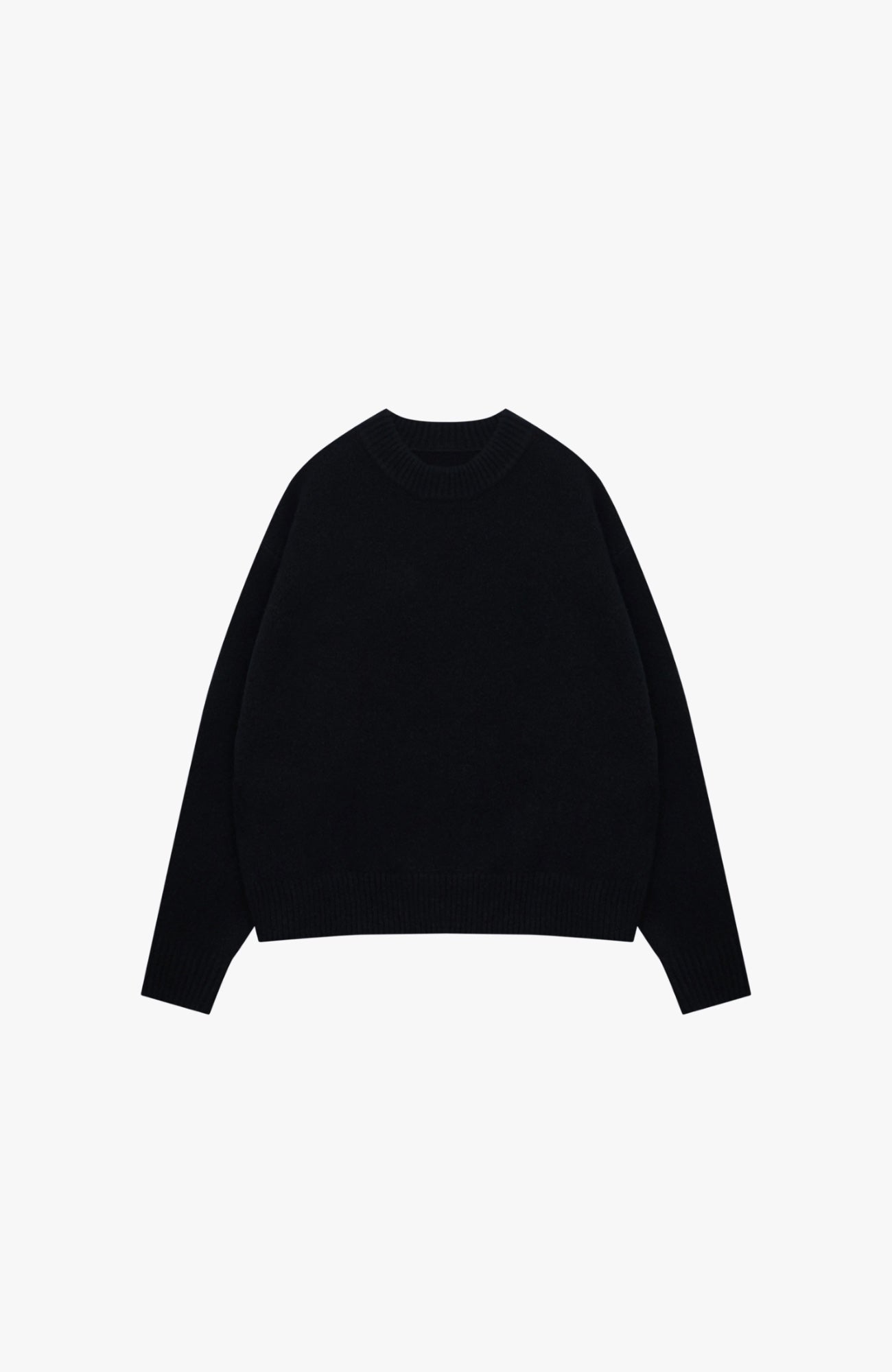 Couture Club - Copyright Brushed Knitted Crew | Black