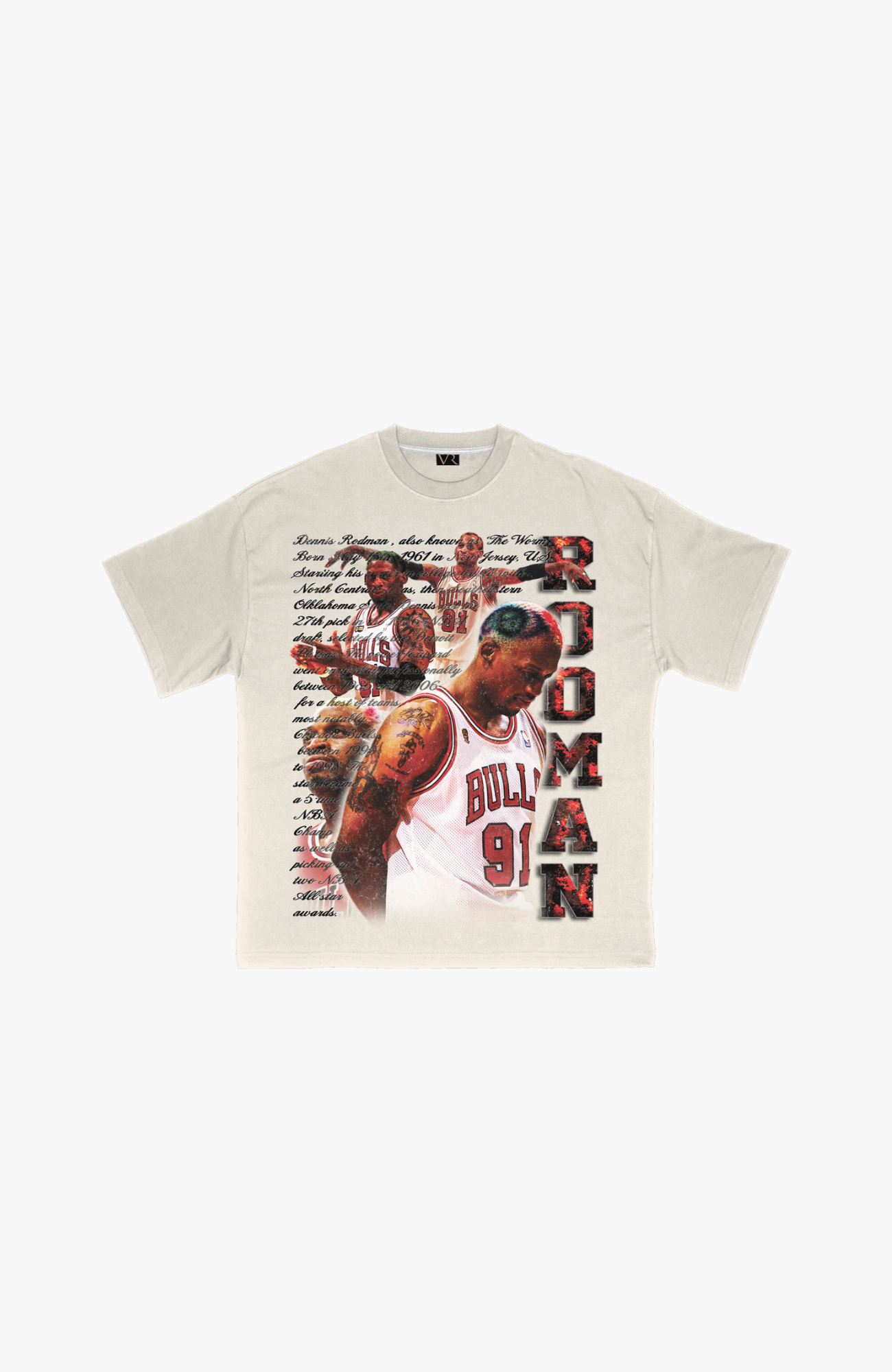 Racines vintage - T-shirt 'Rodman' | Blanc cassé