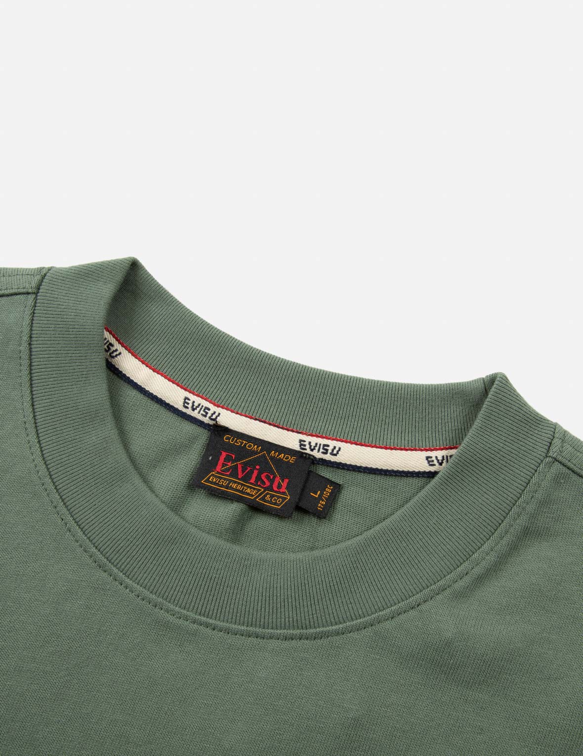 Evisu - Seagull & Carp Relaxed Tee | Army Green