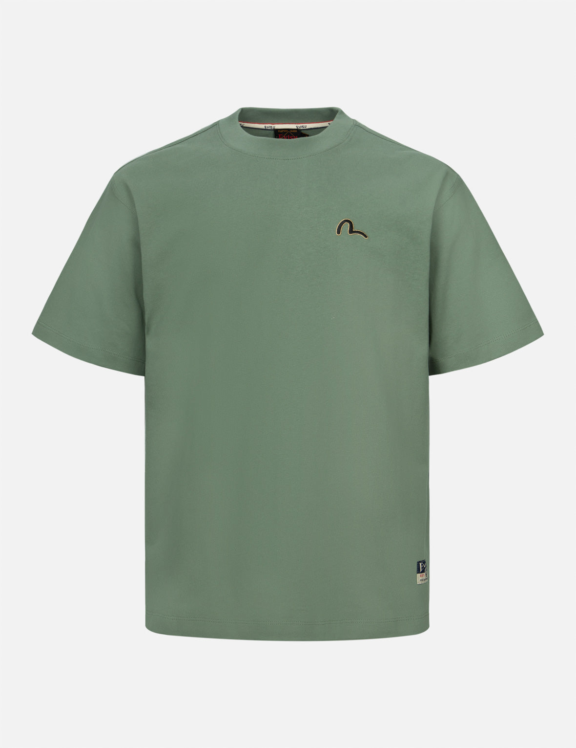 Evisu - Seagull & Carp Relaxed Tee | Army Green