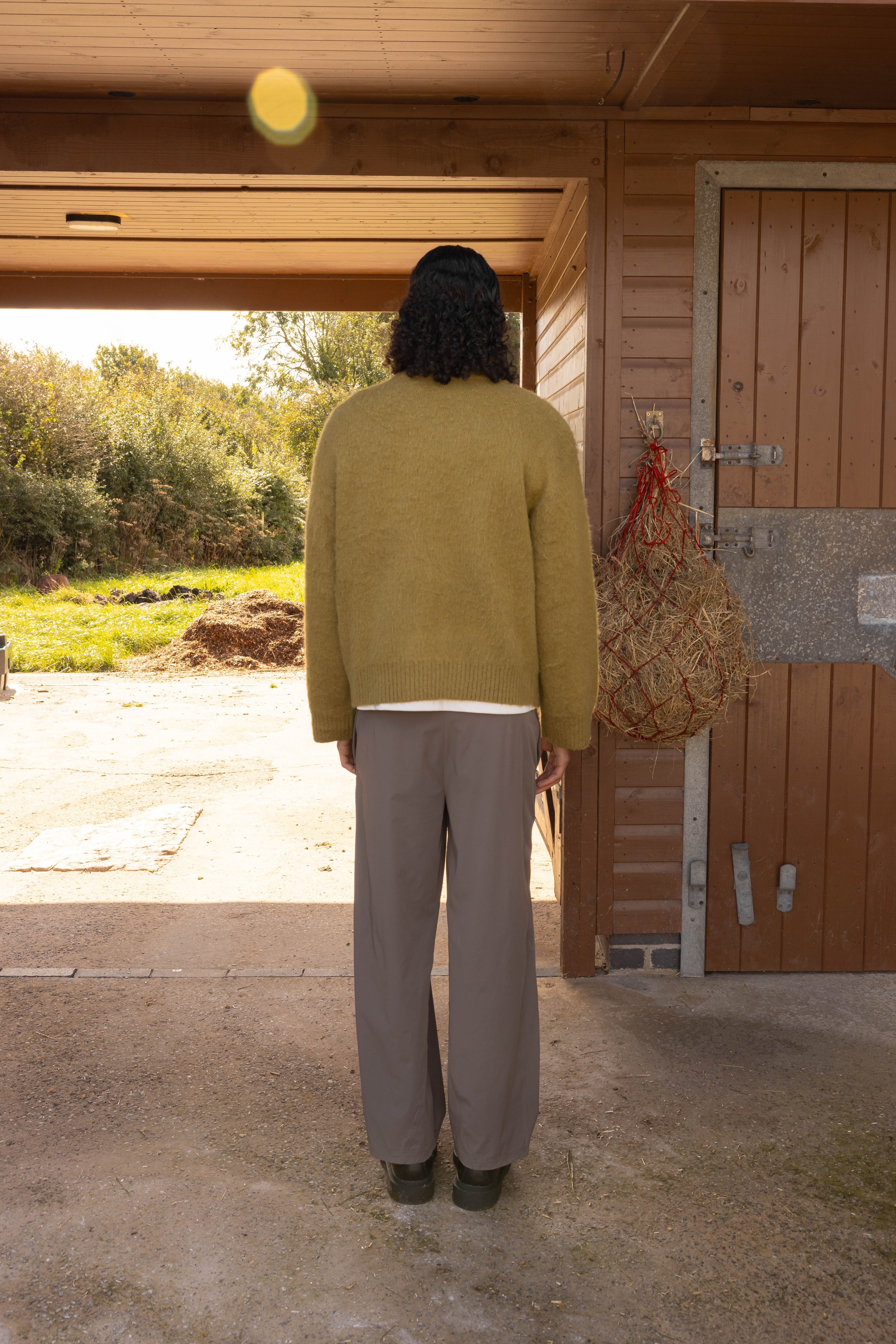 Culture Origins - Mohair Knitted Sweater | Moss Green