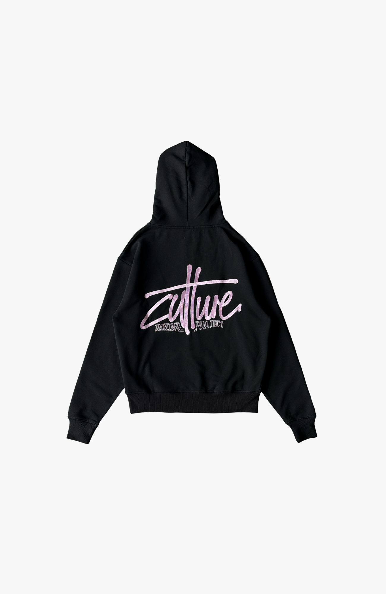 Culture Heritage - Graffiti Zip Hoodie | Black / Pink