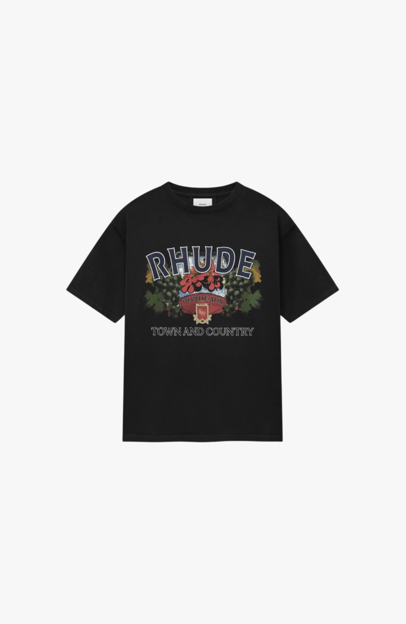 RHUDE - TOWN & COUNTRY TEE | VINTAGE BLACK