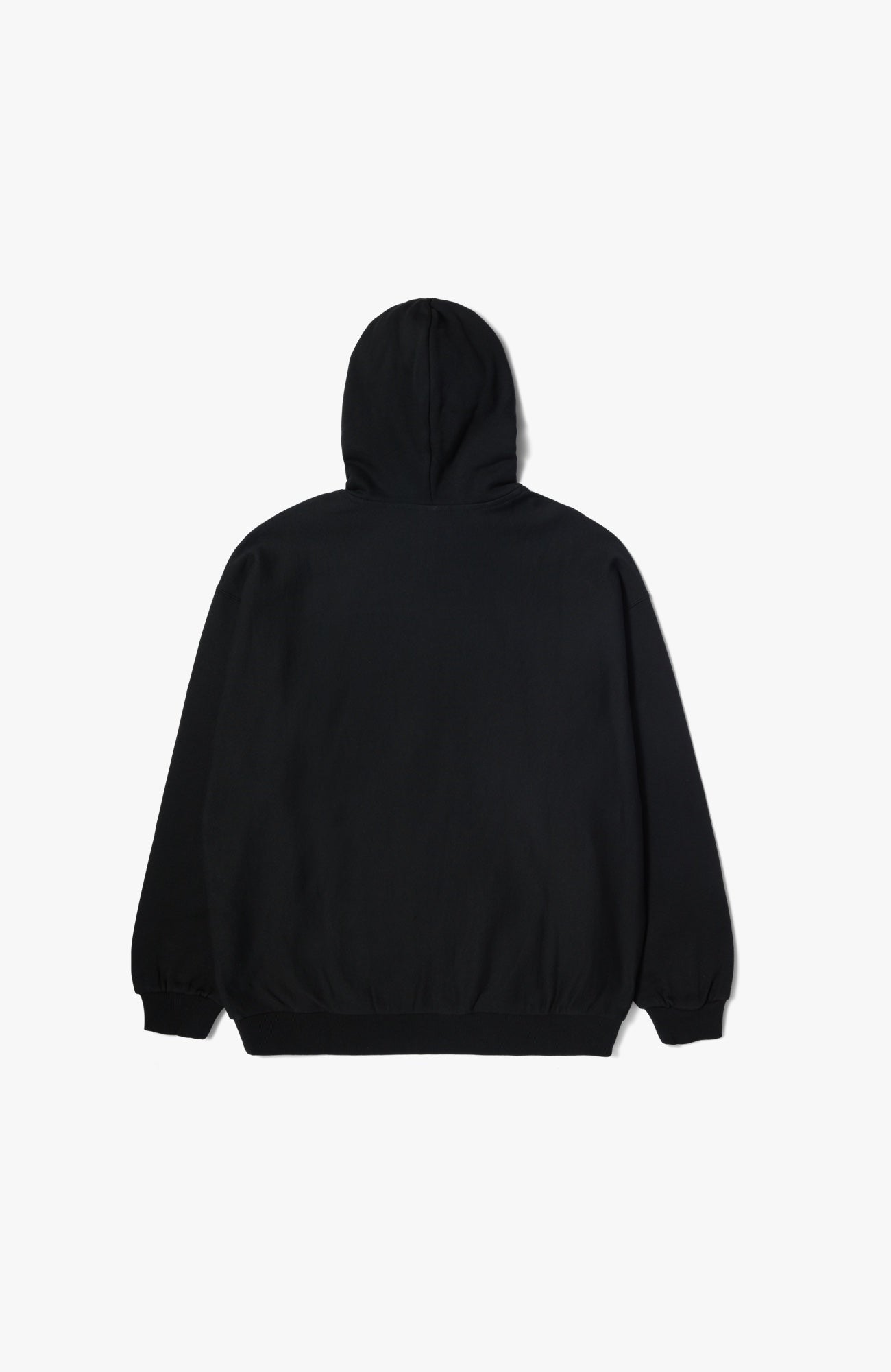 HUF - Logo Appliqué Hooded Fleece | Black