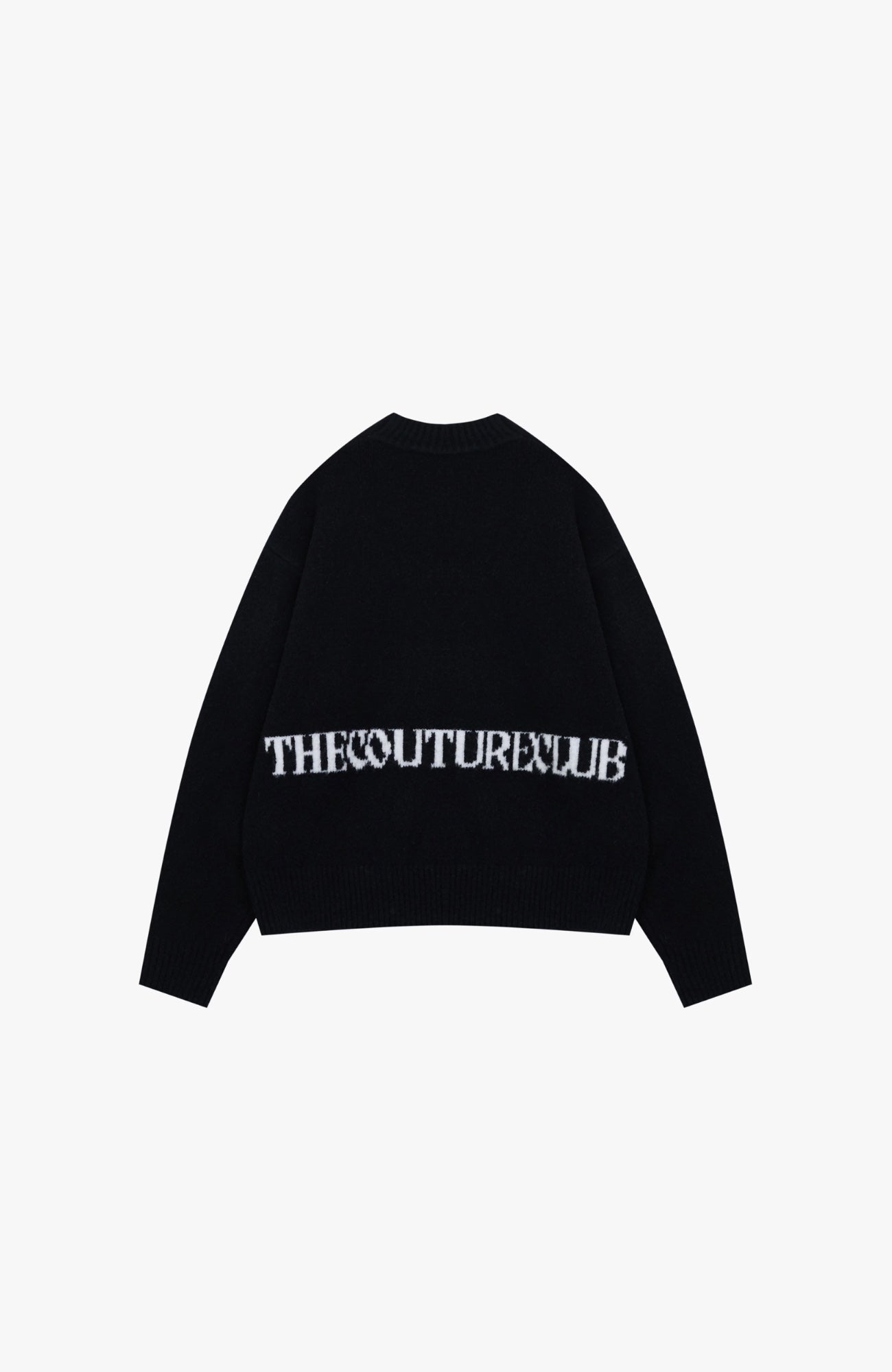 Couture Club - Copyright Brushed Knitted Crew | Black