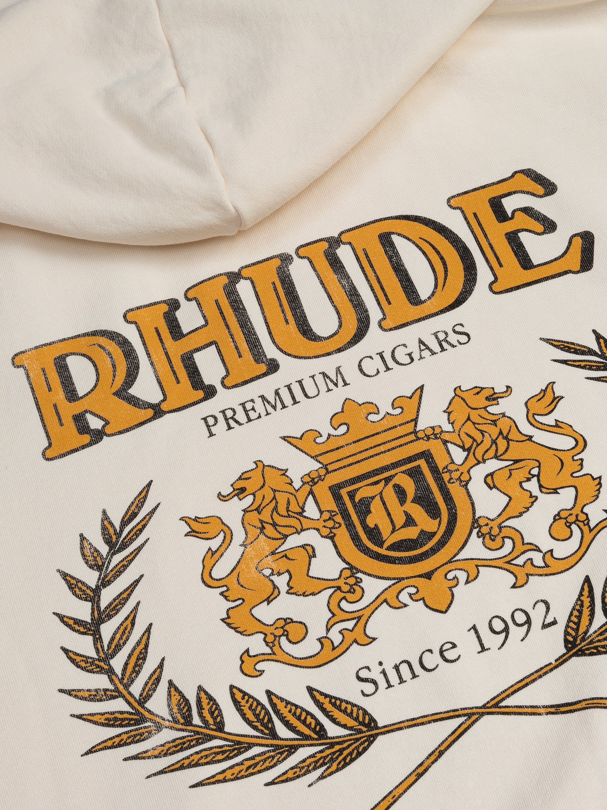 Rhude - Cresta Cigar Hoodie | Vintage White