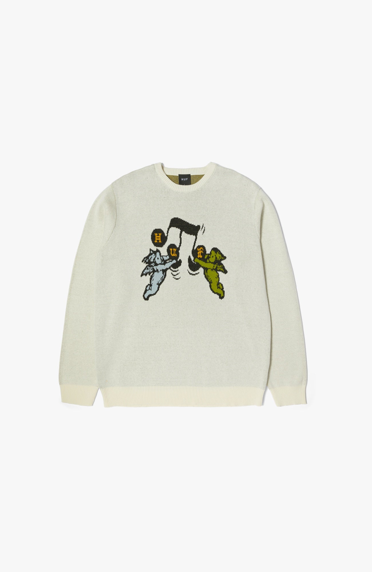 HUF - Song Intarsia Knitted Sweater | Linen