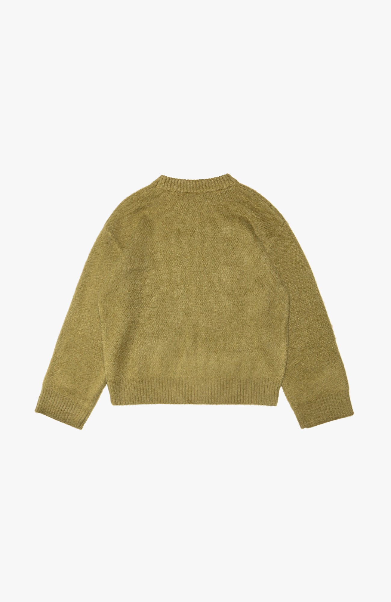 Culture Origins - Mohair Knitted Sweater | Moss Green