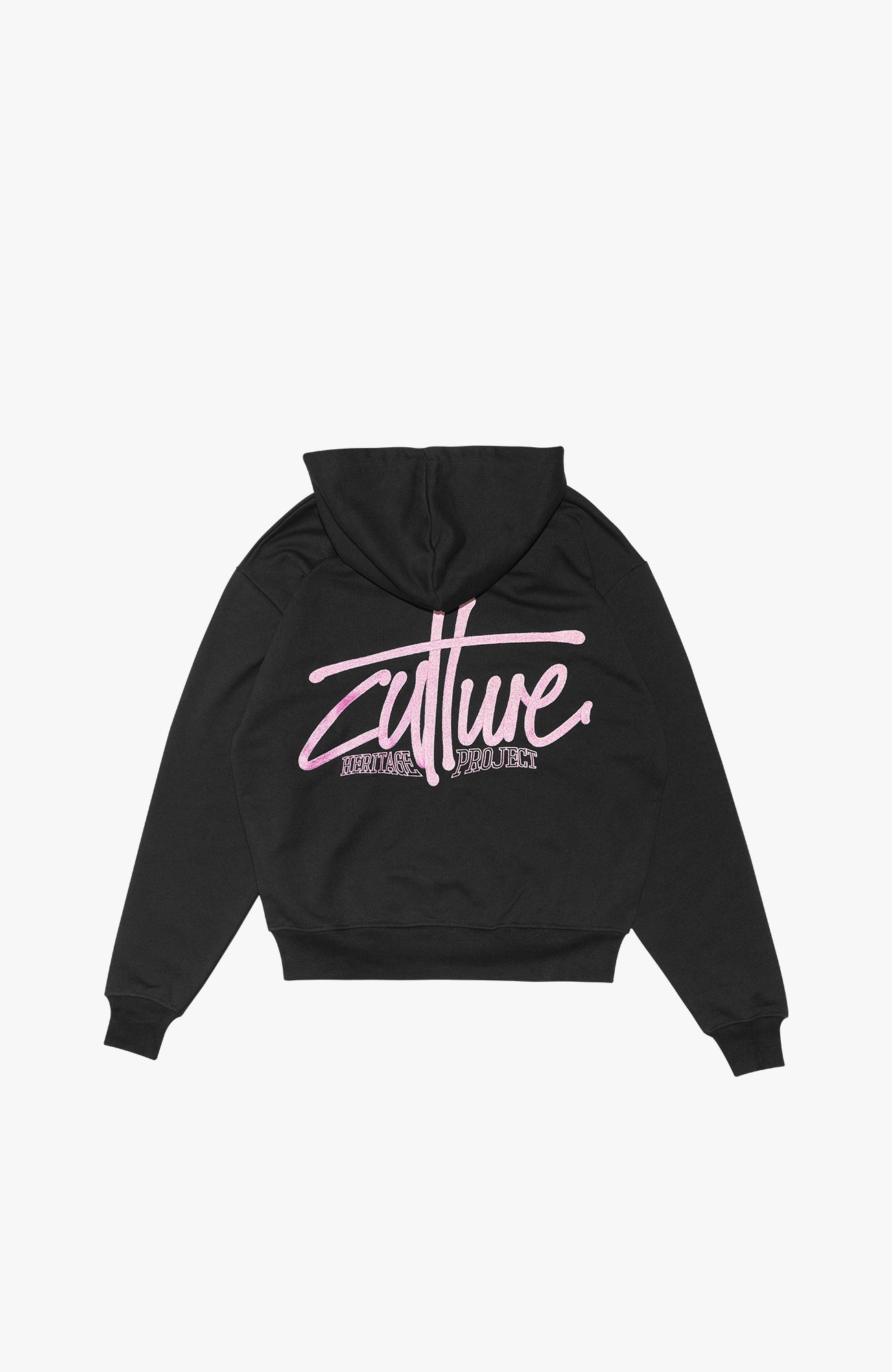 Culture Heritage - Graffiti Zip Hoodie | Black / Pink