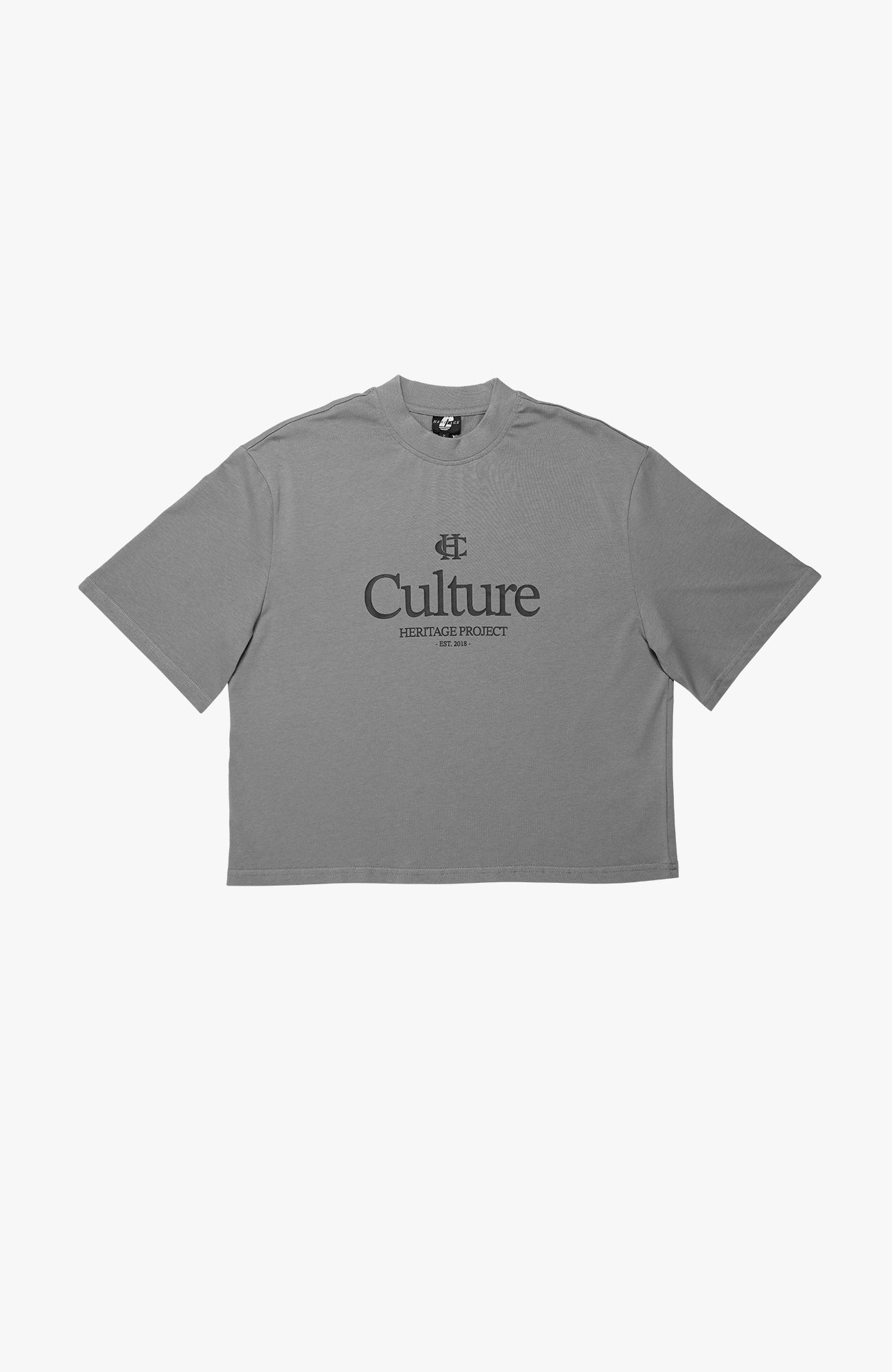 Culture Heritage - Souvenir Cropped Tee | Slate Grey