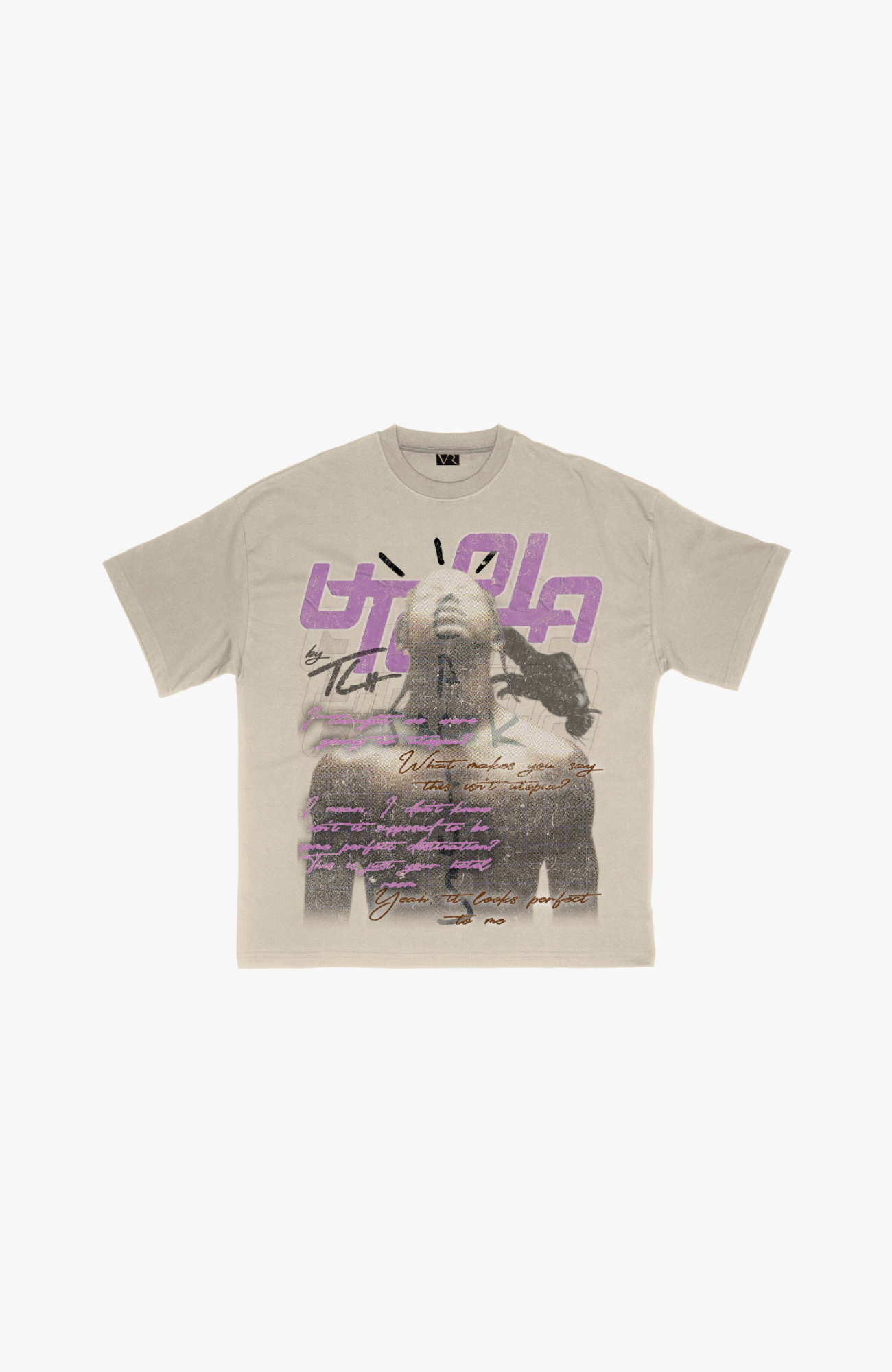 Vintage Roots - 'Utopia 2.0' Tee | Taupe