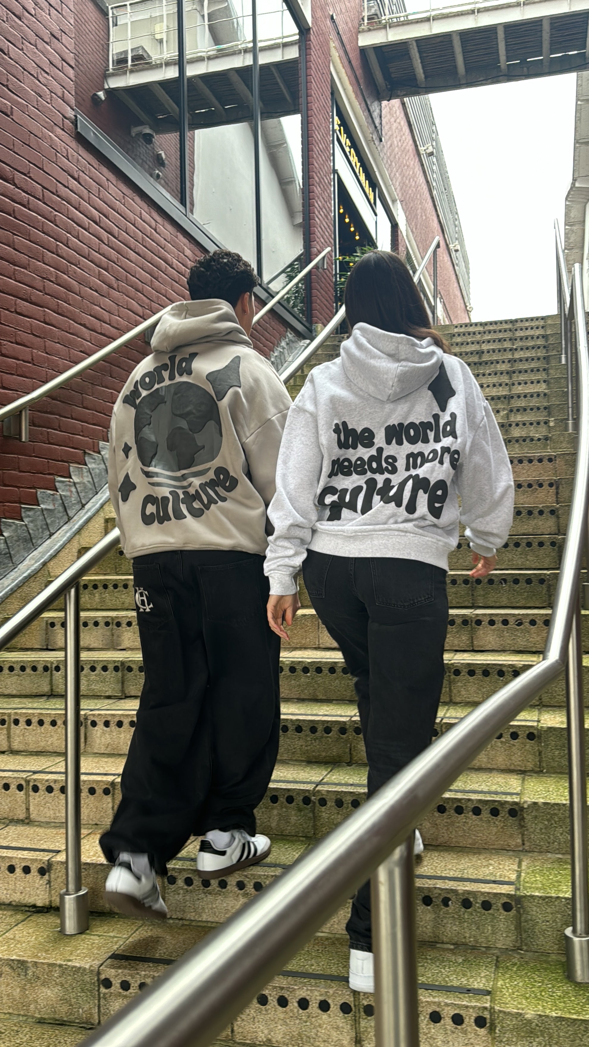 Culture Heritage - World Culture V2 Hoodie | Pebble Grey