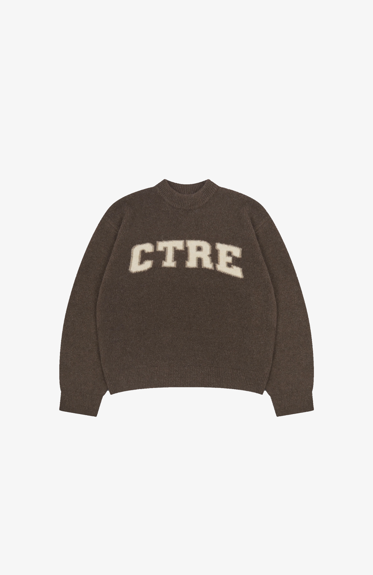 Couture Club - CTRE Knitted Sweatshirt | Brown