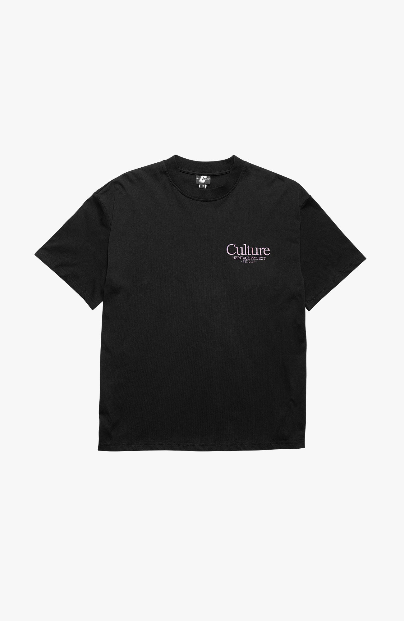 Culture Heritage - Classic Logo Tee | Black/Pink