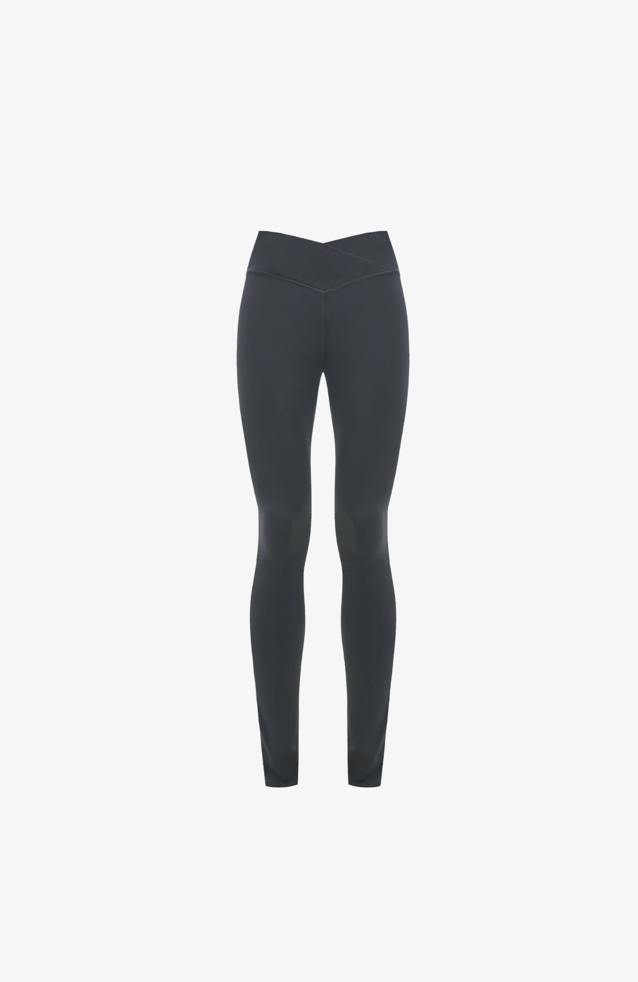 Couture Club - Sculpting Stretch Crossover Waistband Leggings | Midnight Grey