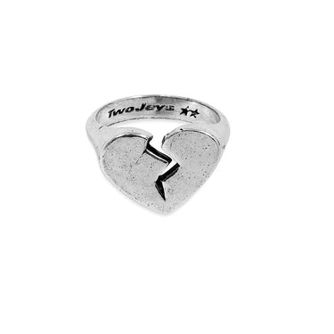 TwoJeys - Broken Heart Ring | Silver