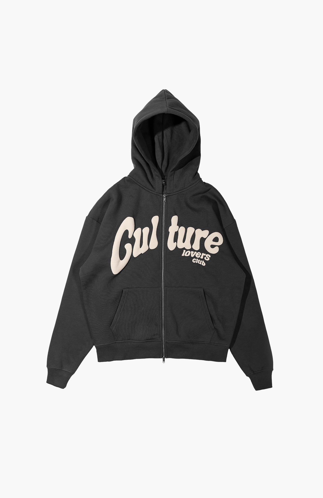 Culture Heritage - Lovers Zipper Hoodie | Granite