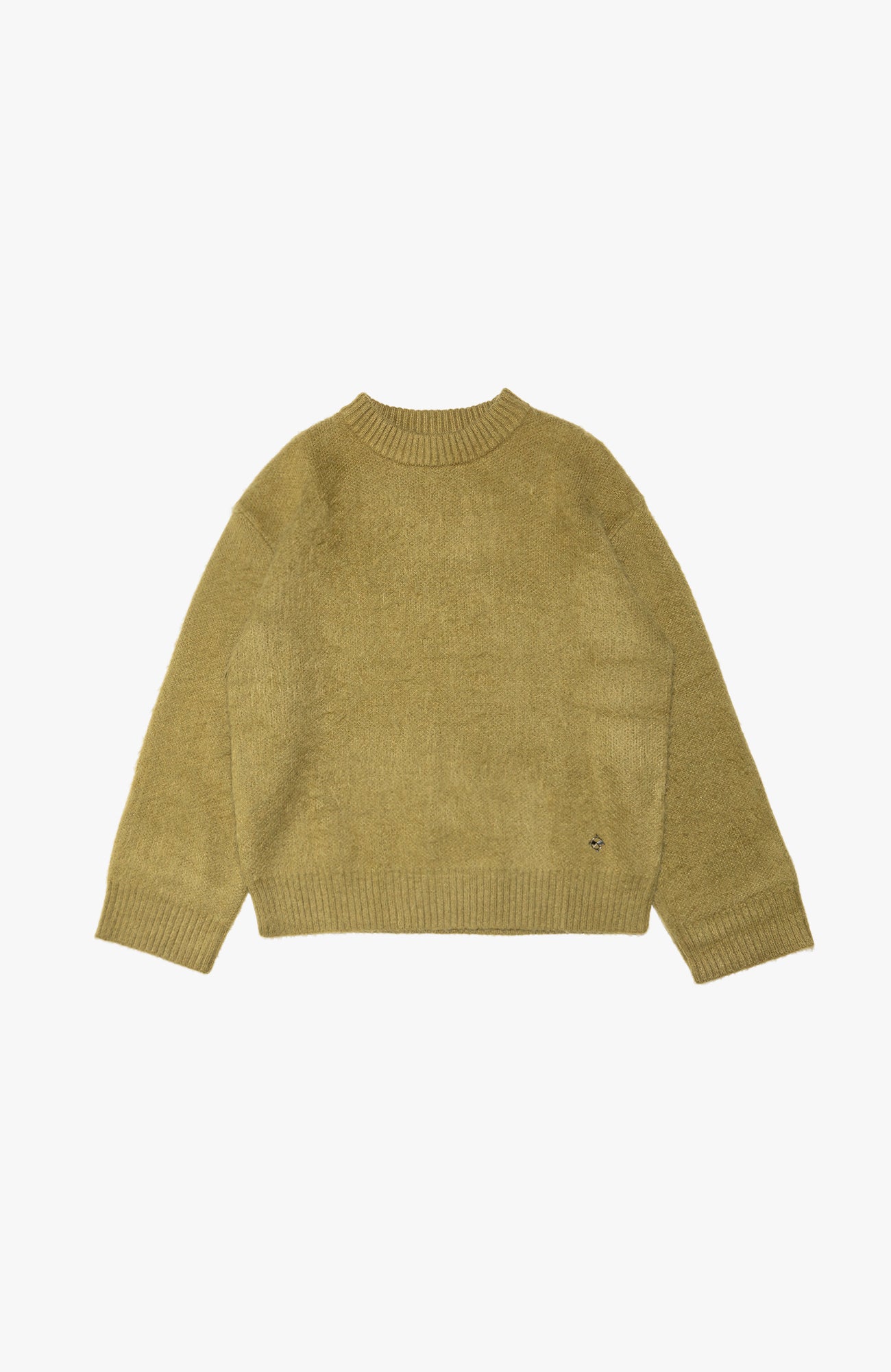 Culture Origins - Mohair Knitted Sweater | Moss Green