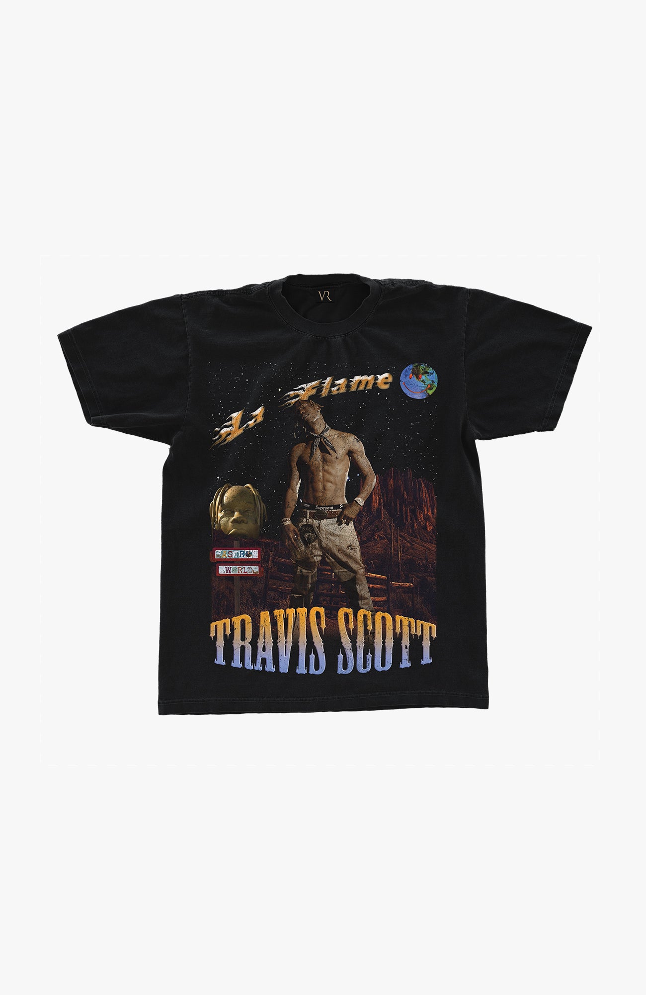 Raíces vintage - Camiseta 'La Flame' | Negro