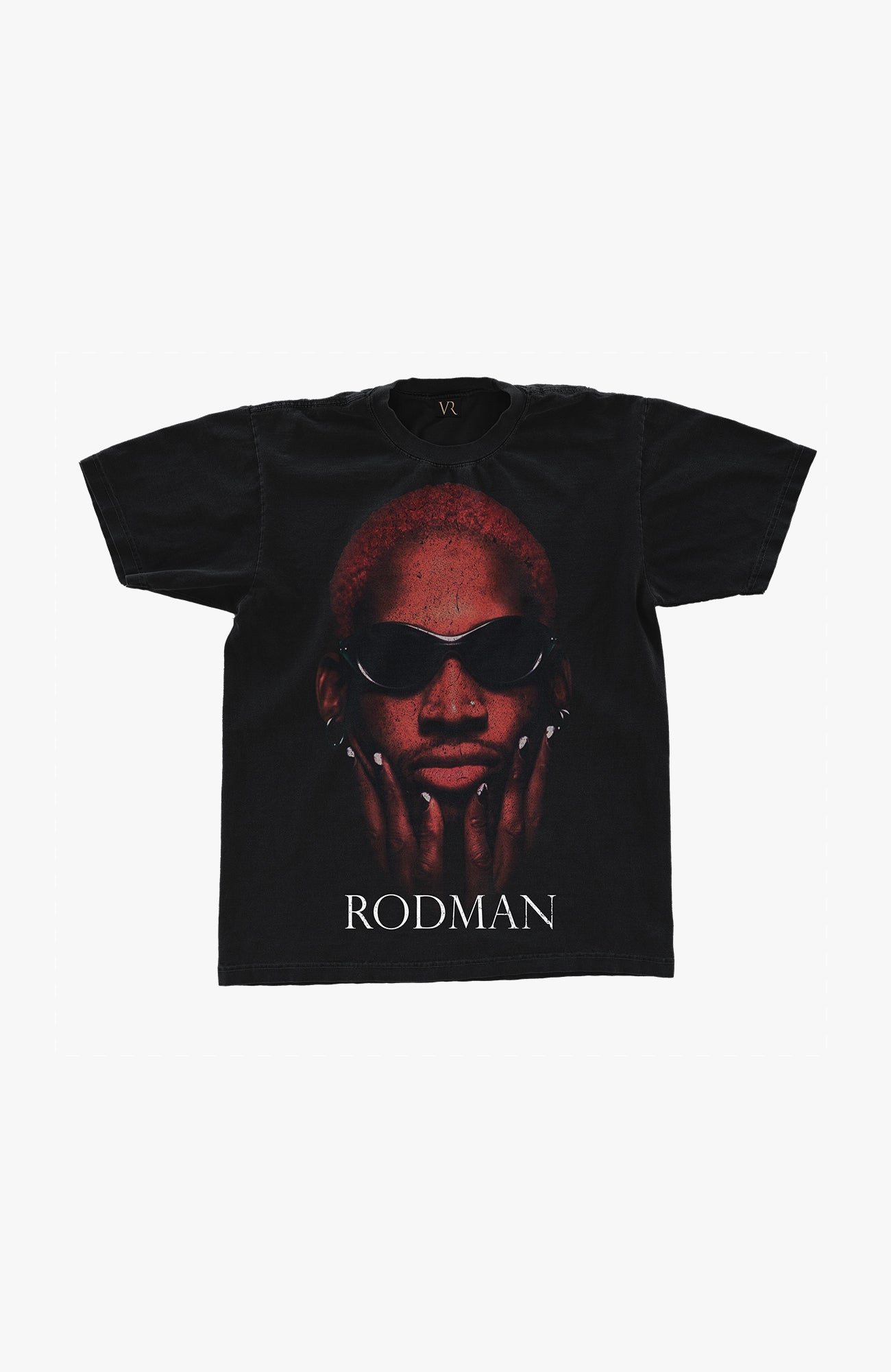 Raíces vintage - Camiseta 'Rodman' | Negro