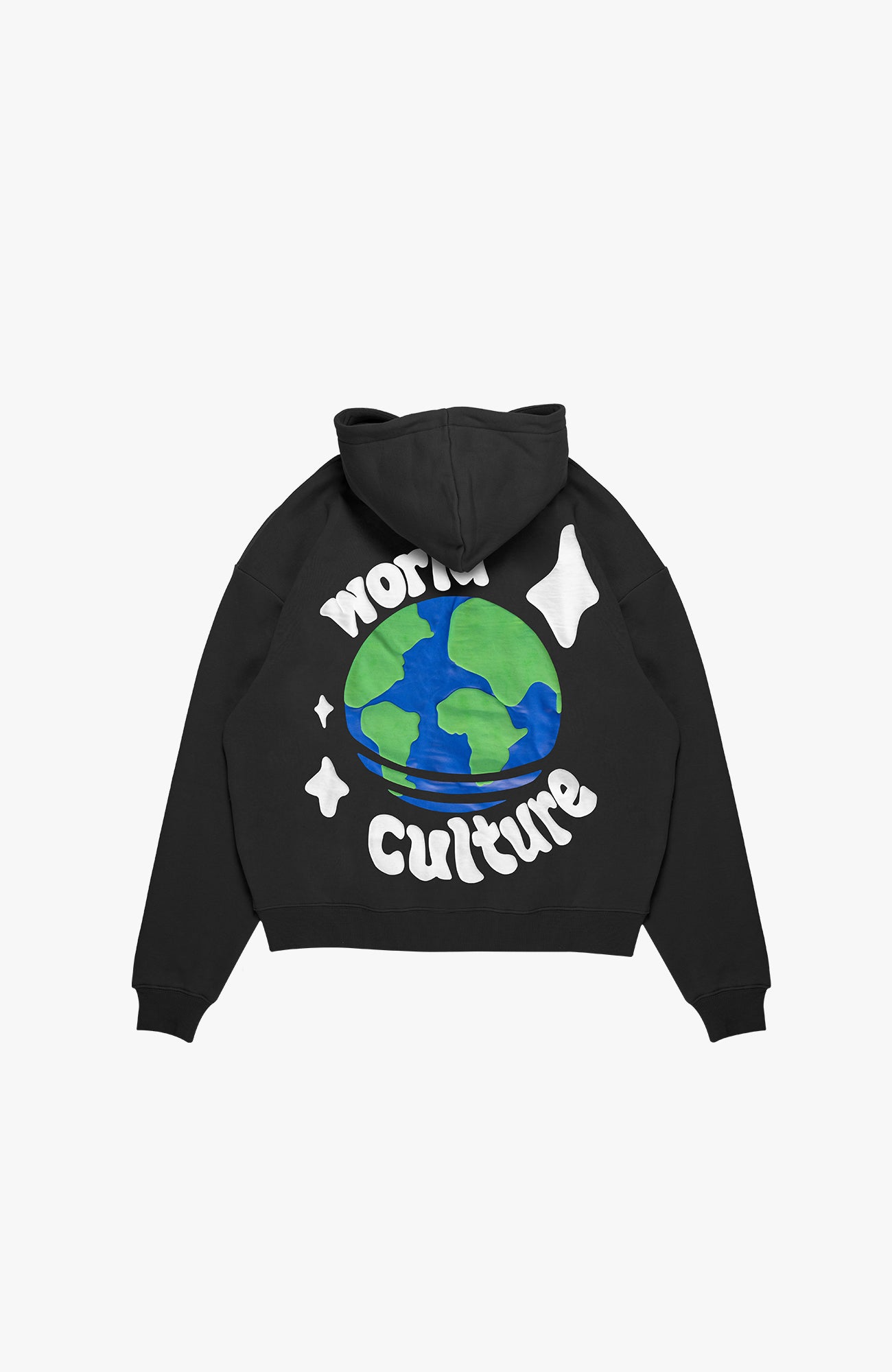 Patrimoine culturel - Sweat à capuche World Culture V2 | Noir blanc