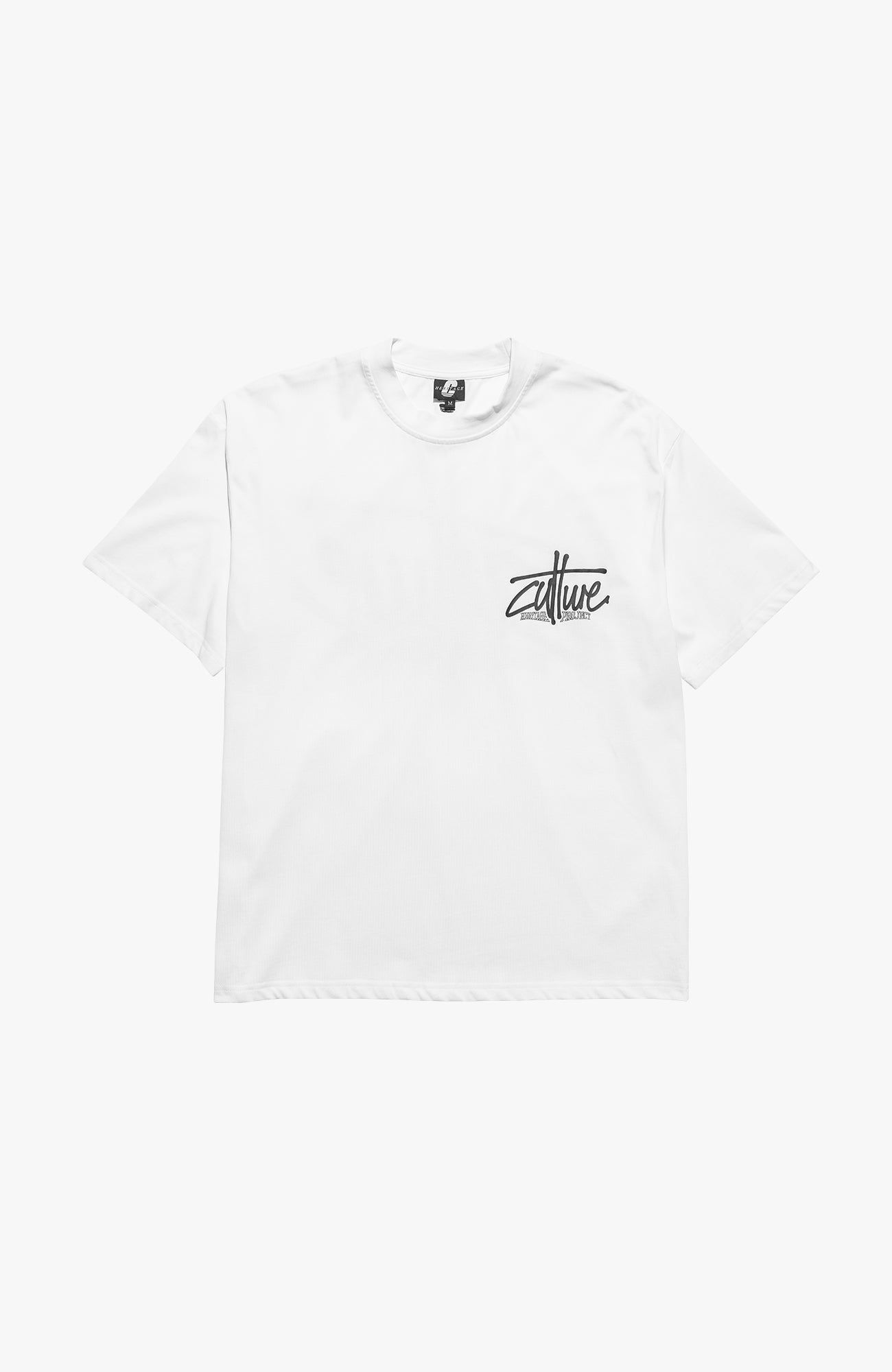 Culture Heritage - Graffiti Tag Tee | White/Black