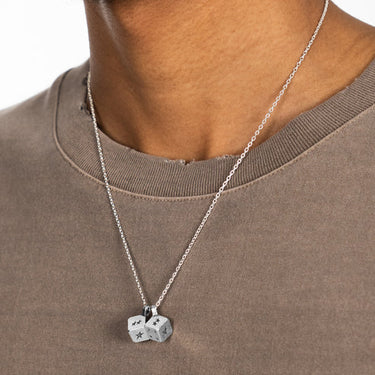 TwoJeys - Dice Necklace | Silver