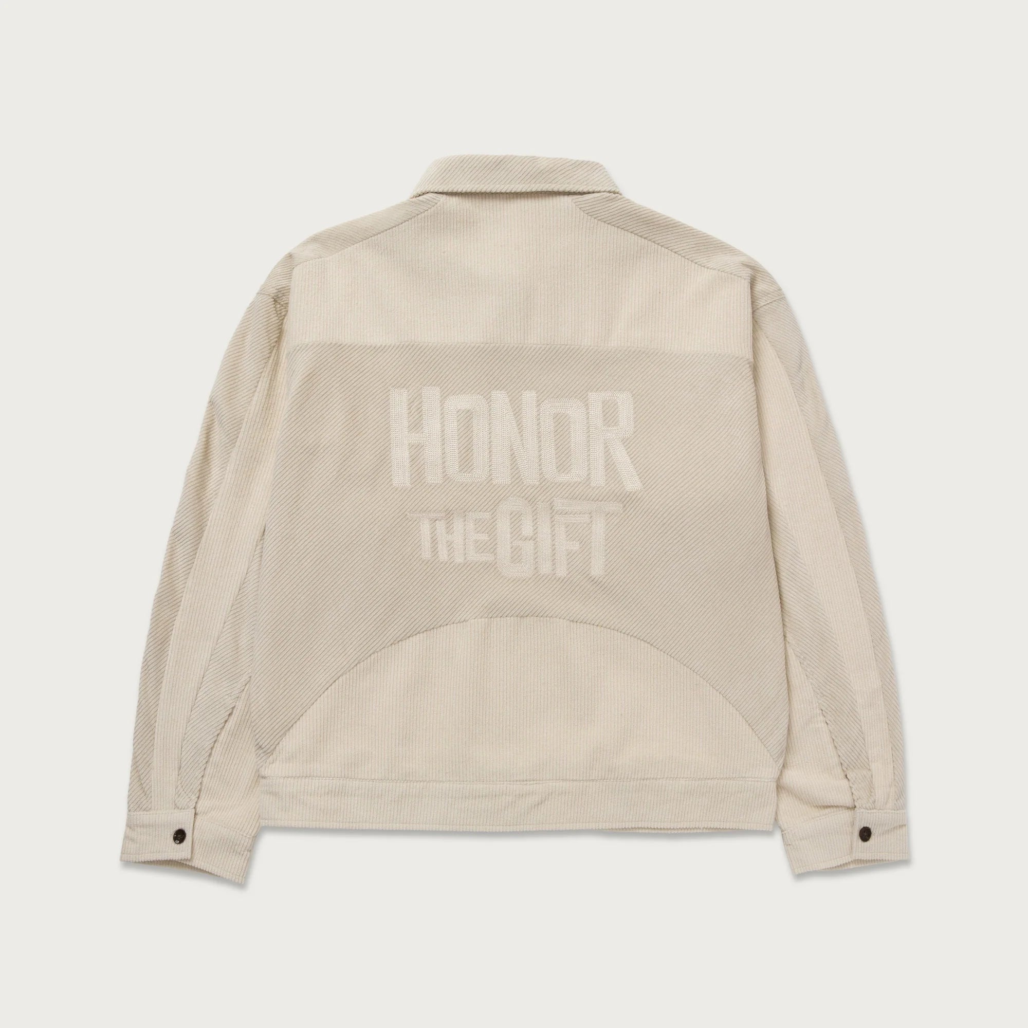 HTG - Corduroy Zip Jacket | Bone