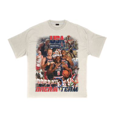 Racines vintage - T-shirt 'Dream Team 92' | Blanc cassé